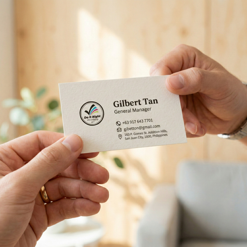 Business card classic finish